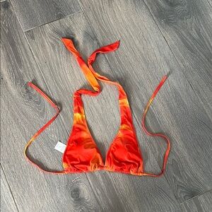 Wild Fable Orange Tie-Dye Bikini Top